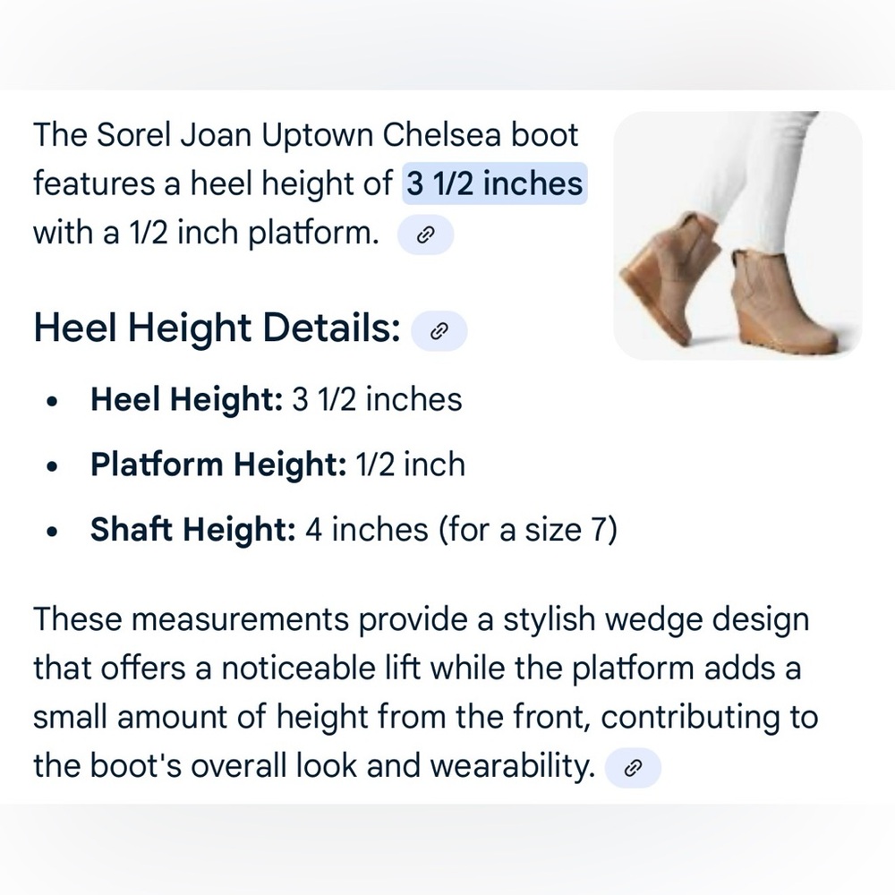 Sorel Joan Uptown Chelsea Boots - Quarry Gray - Picture 8 of 9